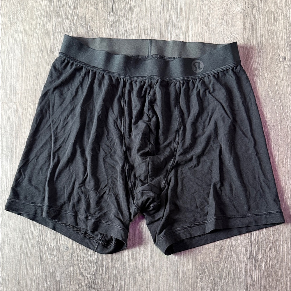 lululemon athletica Men's Black Always in Motion 3 inch Boxer Briefs